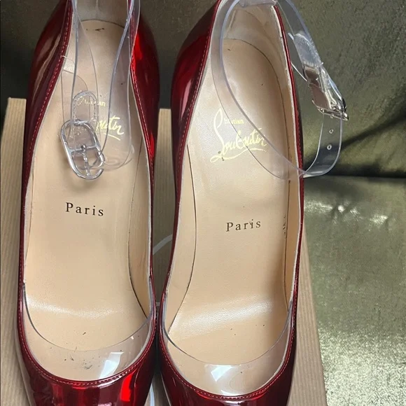 Christian Louboutin Glossy Red Heels - Picture 9 of 12